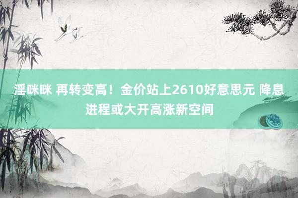 淫咪咪 再转变高！金价站上2610好意思元 降息进程或大开高涨新空间