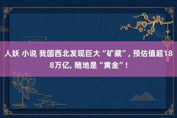 人妖 小说 我国西北发现巨大“矿藏”， 预估值超188万亿， 随地是“黄金”!