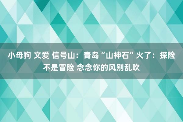 小母狗 文爱 信号山：青岛“山神石”火了：探险不是冒险 念念你的风别乱吹