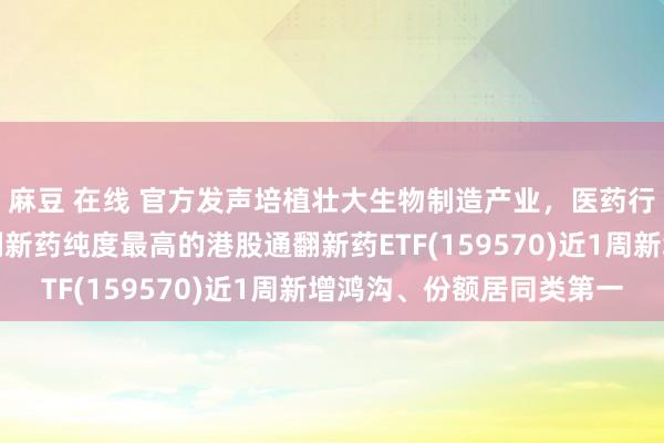 麻豆 在线 官方发声培植壮大生物制造产业，医药行业增长笃定性凸起，翻新药纯度最高的港股通翻新药ETF(159570)近1周新增鸿沟、份额居同类第一